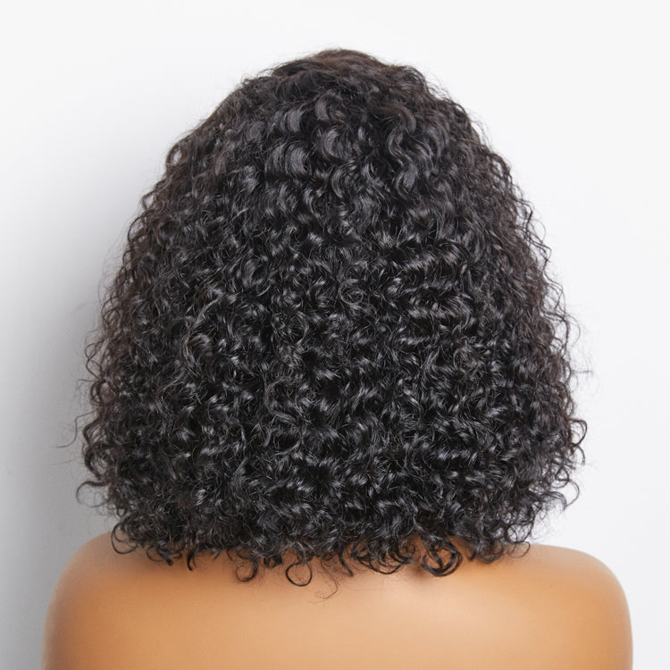 London Luxe 13x4 Pre-Plucked Lace Front - Curly Bob Wig (150% Density)