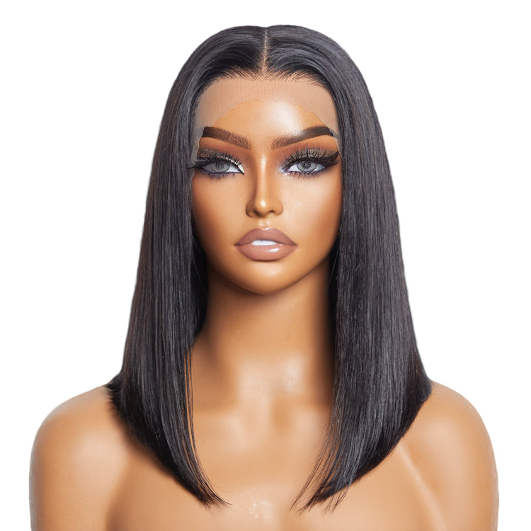 Pre-Plucked 13x4 Lace Front Straight Bob Wig 150% Density