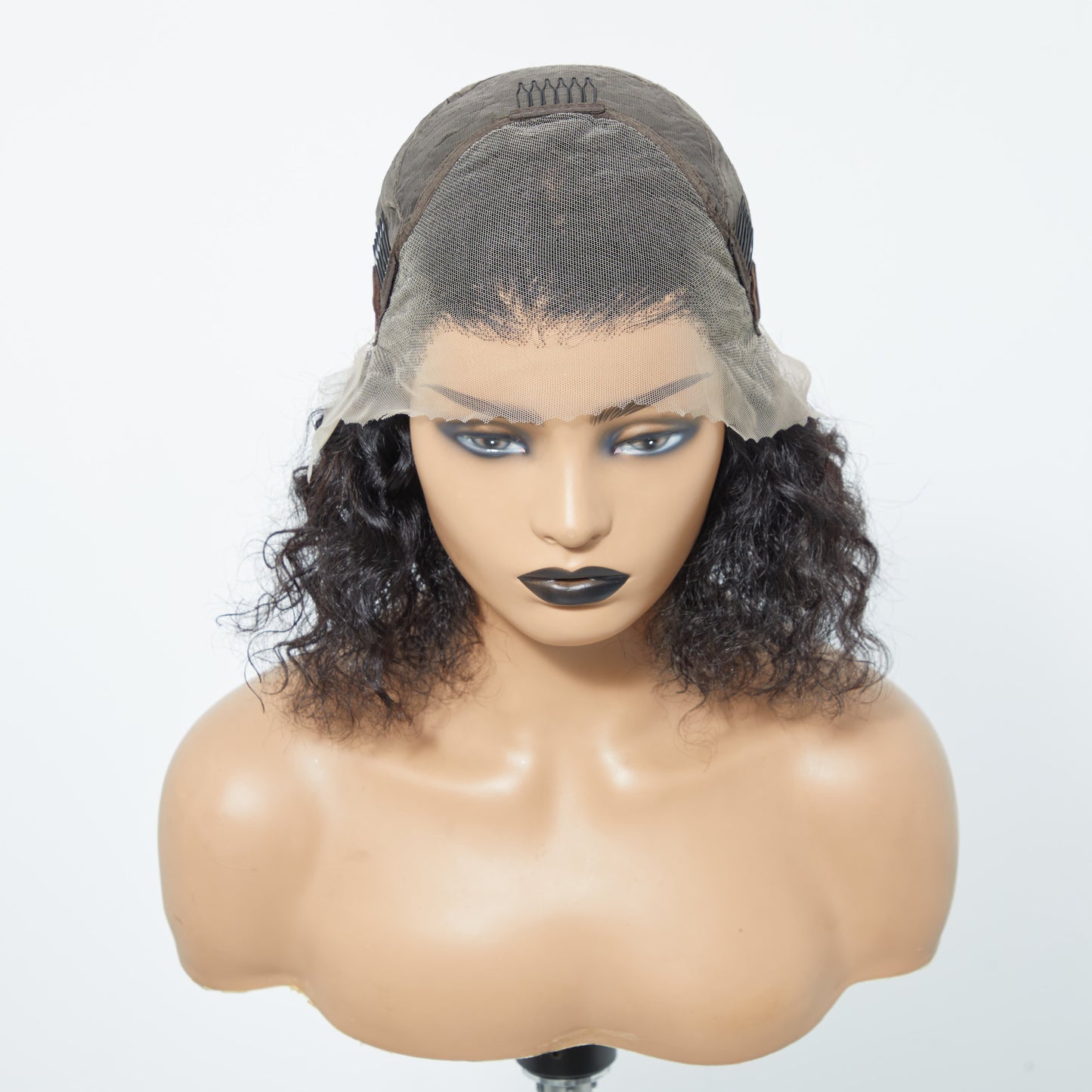 London Luxe 13x4 Pre-Plucked lace Front Water Wave Bob Wig | 150% Density