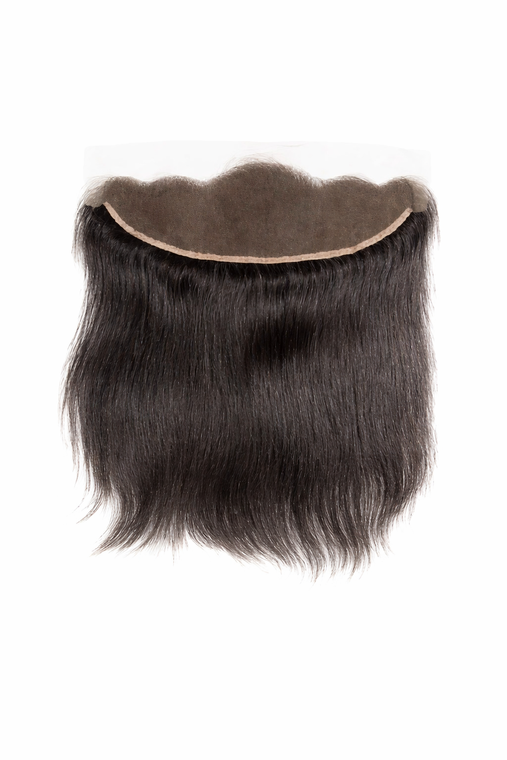 13x 4 Straight Free Parted Frontal #1B Natural Black