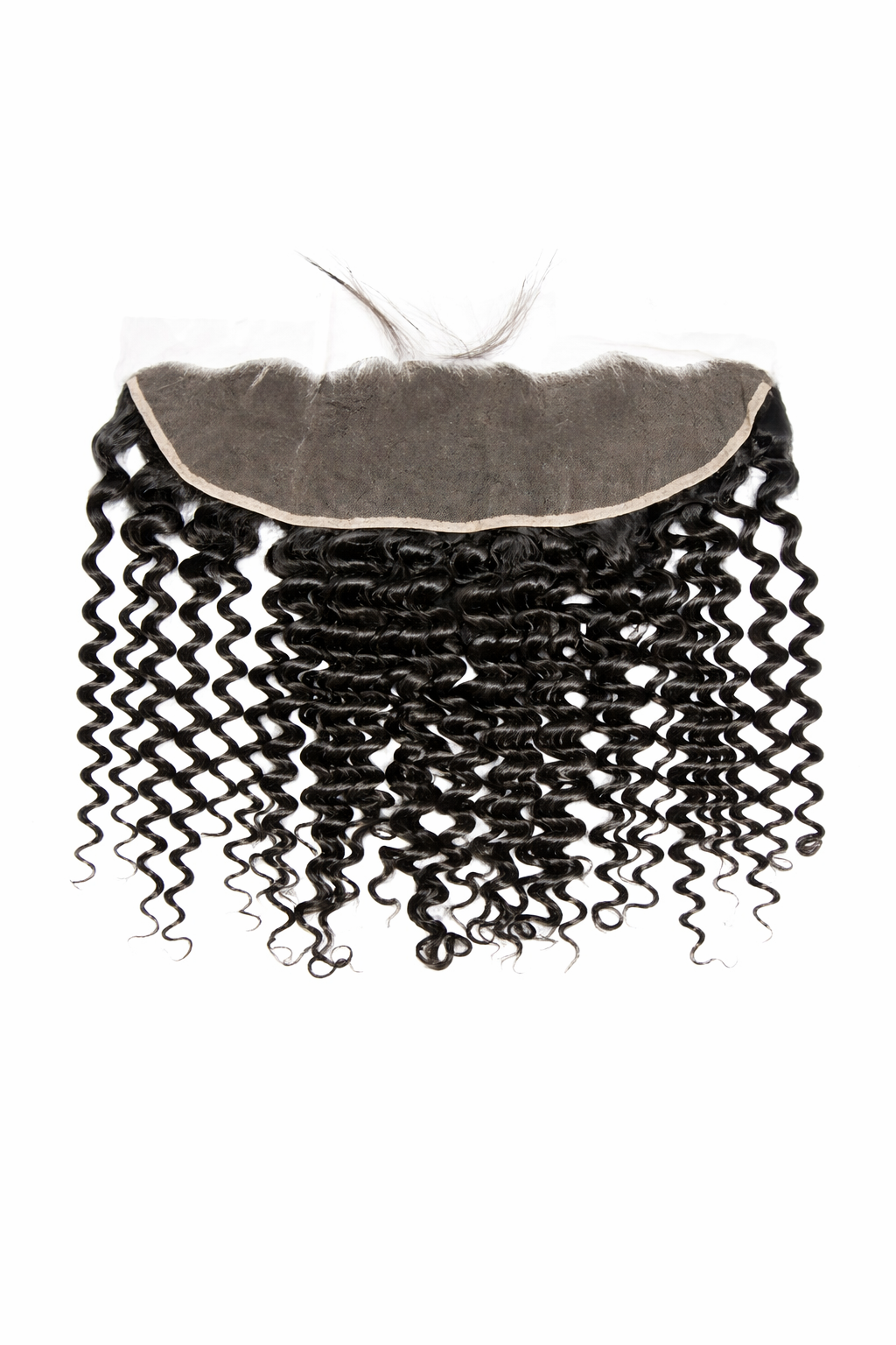 13 x 4 Italy Curly Free Parted Frontal #1B Natural Black