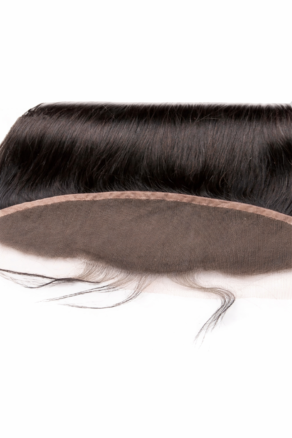 13x 4 Straight Free Parted Frontal #1B Natural Black