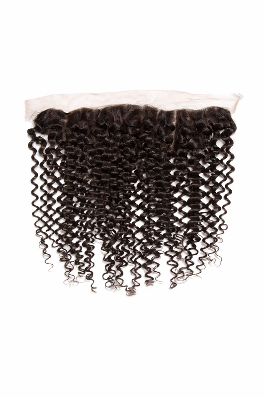 13 x 4 Italy Curly Free Parted Frontal #1B Natural Black