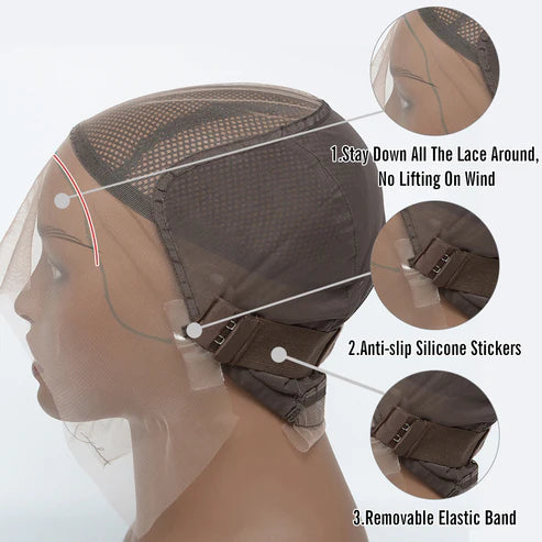 London Luxe 13x6 PartingMax 3D Cap Glueless Transparent Lace Wigs Deep Wave | 150% Density