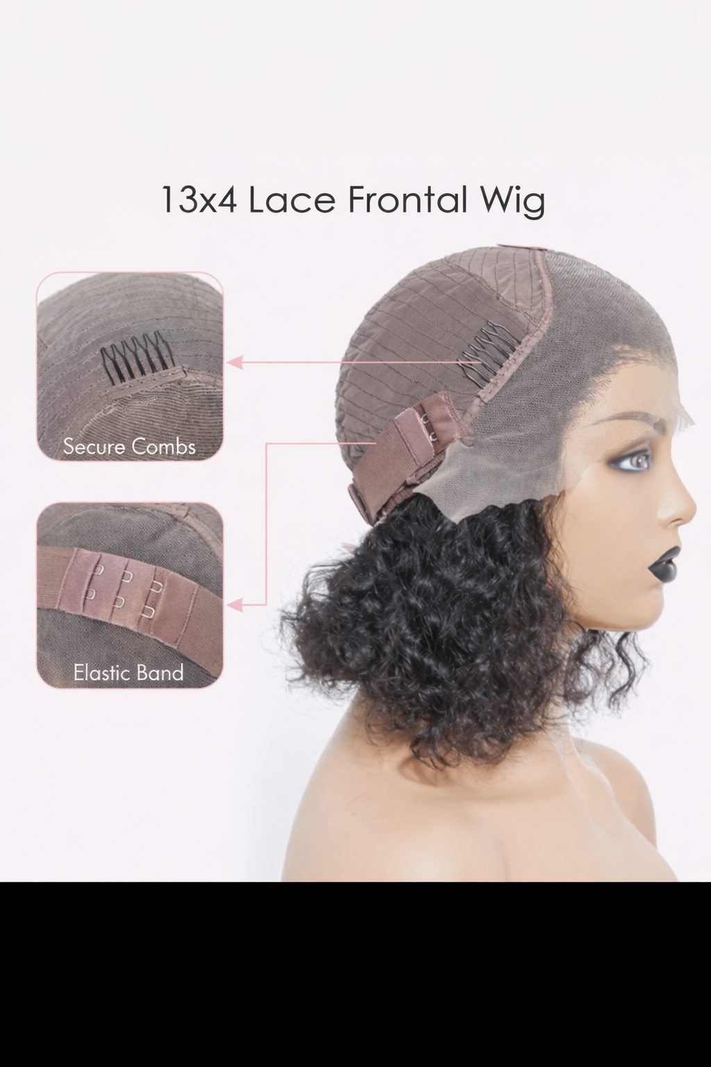 London Luxe 13x4 Water Wavy Bob 3D Transparent Lace Frontal Wig | 150% Density