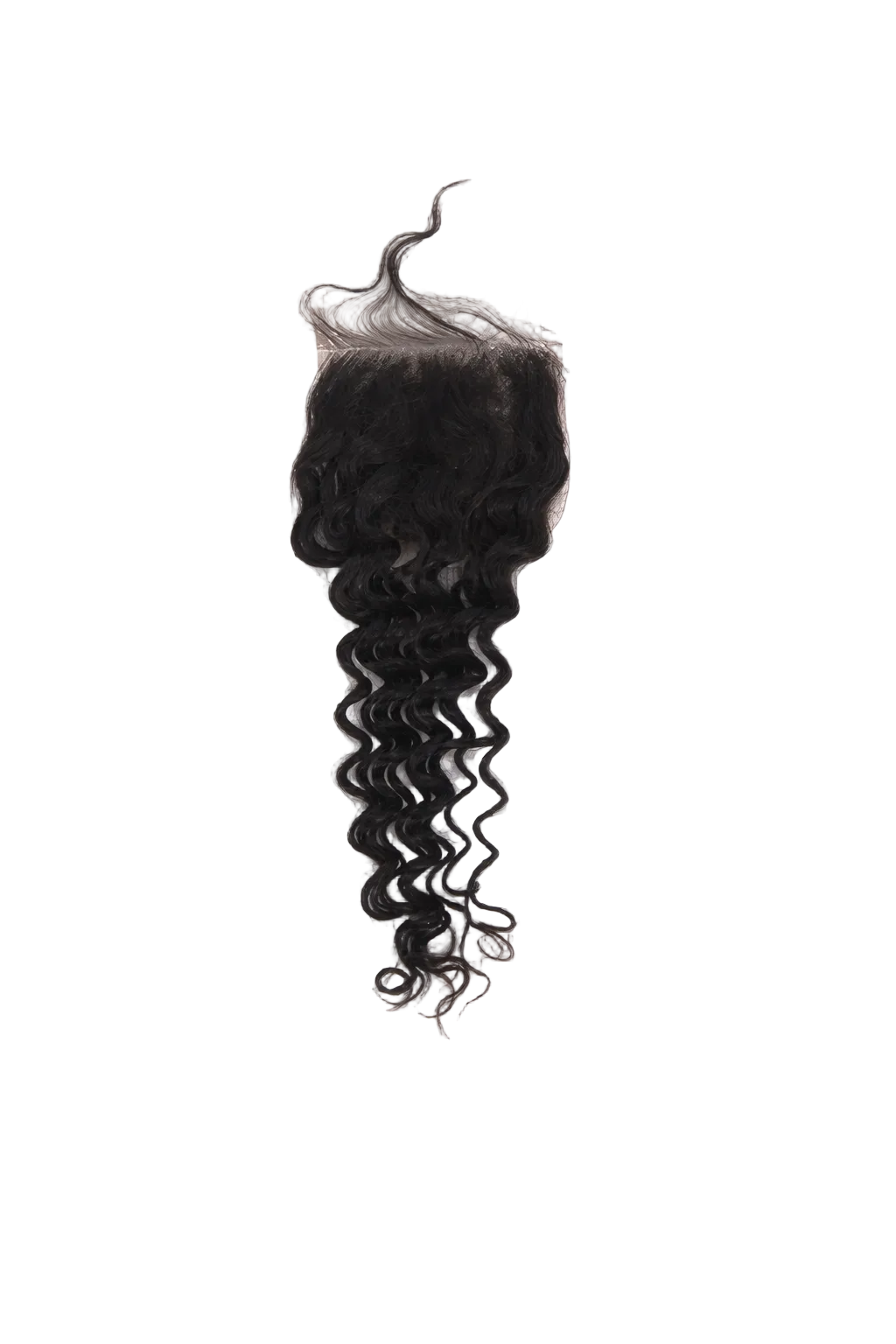 4 x 4 Deep Wavy Free Parted Lace Closure #1B Natural Black